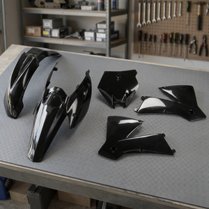 Kit Carene XFUN Italy in Fibra di Carbonio Nera per Moto da Cross SX 125 2004-2004 - Product Image 3