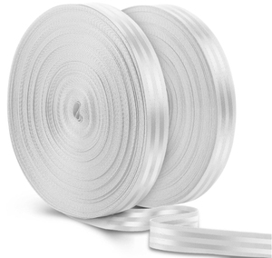 Nhà Sản Xuất Tùy Chỉnh 48Mm Rộng Vành Đai Chỗ Ngồi UV & Chịu Nhiệt Twill Nylon Vải Trắng Cuộn Sọc Thắt Lưng Cho Xe Ô Tô Và Túi Xách - Product Image 3