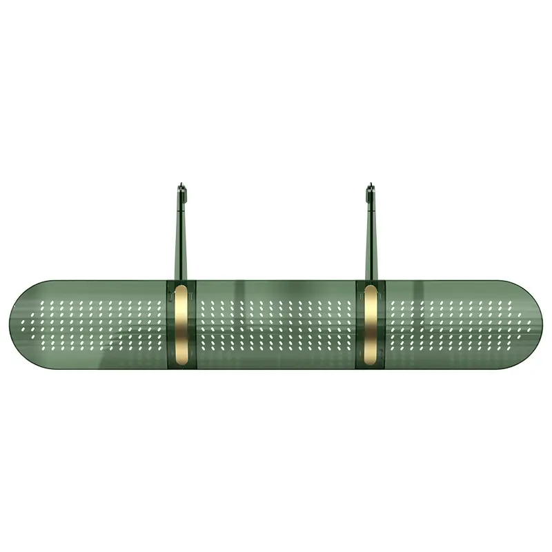 Aksesoris pendingin udara rumah tangga transparan Deflektor AC sudut dapat disesuaikan pendingin udara hijau penahan angin
