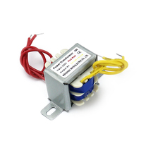 Transformateur d'alimentation EI 1W AC6V 12V 9V 12V 15V 24V à noyau en cuivre, entrée 220V, simple/double sortie