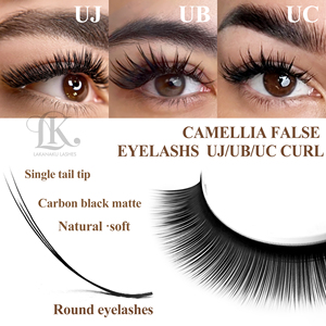 Extensions de cils volumineux marron Abonnie LJ LB LC LD Ub <span class=keywords><strong>Uc</strong></span> <span class=keywords><strong>Ud</strong></span> Curl 005 – Fournitures pour cils en gros – Plateaux de cils noir mat velours - Product Image 3