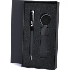 Juego de escritura de metal RPET, merchandising sostenible - Product Image 1