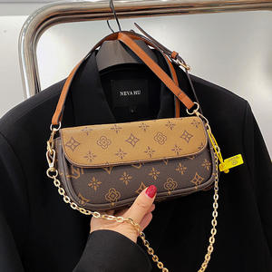 <span class=keywords><strong>Sac</strong></span> à bandoulière pour femme en cuir PU de haute qualité, tendance 2025, imprimé, avec chaîne, fermeture éclair, polyvalent, pour un usage quotidien, couleur bonbon - Product Image 6