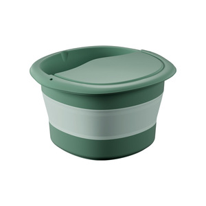 Foldable Foot Bath Tub Round PVC Material For Home Foot Care - Product Image 1