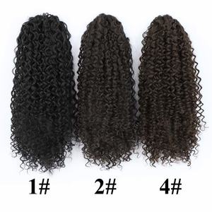 Queue de cheval à clipser avec cordon de serrage, cheveux humains vierges brésiliens Remy, extension de cheveux afro crépus bouclés - Product Image 3