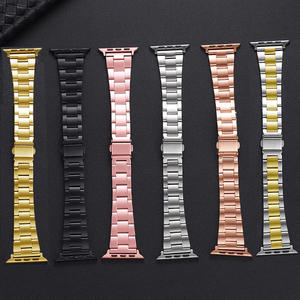 <span class=keywords><strong>Cinturino</strong></span> in <span class=keywords><strong>acciaio</strong></span> inossidabile sottile regolabile di lusso per orologio Apple Watch 9 8 7 6 Ultra 2 <span class=keywords><strong>cinturino</strong></span> 49mm 45mm 41mm 44mm oro - Product Image 2