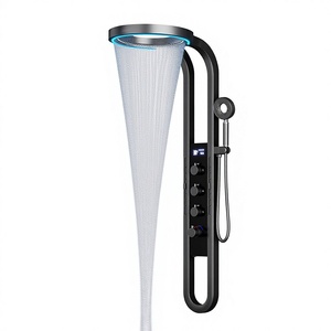 Set <span class=keywords><strong>Doccia</strong></span> Multifunzionale Intelligente con Cascata, Spruzzatore a 360°, Funzione Massaggio Delicato, Pannello <span class=keywords><strong>Doccia</strong></span> a Cascata in Acciaio Inossidabile - Product Image 2