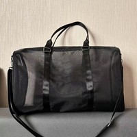 Bolsa de Viaje de Fin de Semana, Ligera, de Nailon, con Logotipo Personalizado, para Yoga, Fitness, con Forro de PVC, Cierre de Cremallera Impermeable