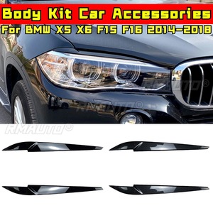 Auto <b>Head</b> Light Lamp Eyelids Eyebrow Headlight Decoration Car <b>Styling</b> Trim for BMW X5 X6 F15 F16 2014-2018 Car Accessories - Product Image 1