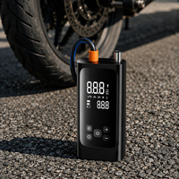 Compresseur d'air portable 150 PSI avec écran LCD, arrêt automatique et lumière d'urgence pour voiture