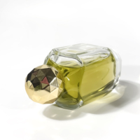 Flacon de parfum vide au design unique, atomiseur de parfum, emballage d'huile essentielle, flacon de parfum en verre transparent de luxe 100 ml