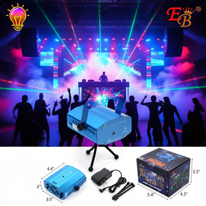 Luz láser disco RGBW DMX512 LED para escenario, para DJ, KTV, club, cuerpo de aleación de aluminio de 4.4x3.5x2 pulgadas con trípode. - Product Image 2