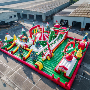 New Blessing Commercial PVC Inflatable Giant <b>Trampoline</b> Park CE Certified EN71 Compliant Outdoor Obstacle Course for 150 Family - Product Image 4