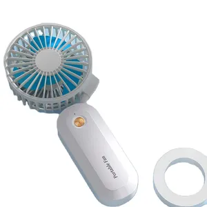 New Product Mini Portable Battery Fan Programmable Led Display Handheld Electric Fan