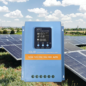 Controlador <span class=keywords><strong>solar</strong></span> 120A MPPT con pantalla LCD para sistema de iluminación a 12V/24V Max PV Voltaje 150V - Product Image 1