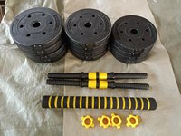 Fabricant chinois d'haltères réglables noires en ciment pour l'entraînement musculaire