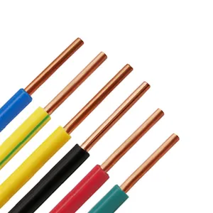 1,5mm 2,5mm 4mm 5mm 6mm 10mm sólido eléctrico Cable de alambre de rollos de 100m