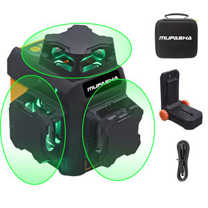 Niveau laser rechargeable à auto-nivellement, 12 lignes, faisceau laser vert, mode laser vertical et horizontal, mode pulsé pris en charge, NK-3D - Product Image 2