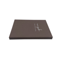 Boîtes cadeaux rigides pliantes magnétiques de luxe texturées avec logo en feuille, format A4, production rapide du fabricant, haute qualité
