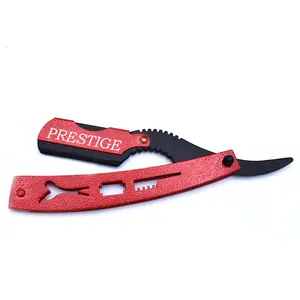 Professionale Straight Edge Barber Razor Salon Qualità di Taglio Gola Shavette Rasoio | Black & Red gola Tagliata Rasoio per Gli Uomini di Rasatura