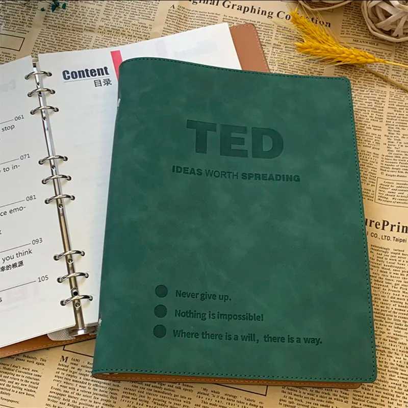 Ted green embossed
