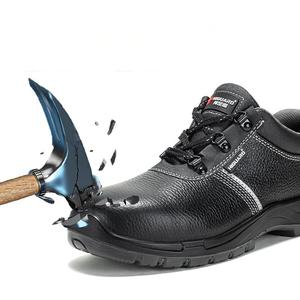 Zapatos de Seguridad de Caña Alta con Estándar Europeo para Todo Clima - <span class=keywords><strong>Botas</strong></span> de Trabajo para Hombre de Cuero Vacuno con Puntera de Acero, Antiestáticas y Anti-Impactos para Construcción - Product Image 1