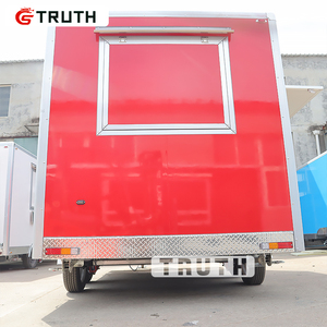 Remolque de carro móvil de comida de camión de aperitivos de acero inoxidable extraíble con equipo de cocina completo Catering Food Trailer Truck Business - Product Image 3