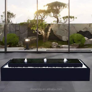 Fuente Circular Grande para Exteriores H166, Moderna, con Iluminación LED, para Hoteles, Plazas y Paisajismo - Product Image 4