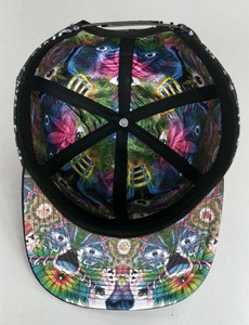 Casquette Snapback à 6 Panneaux à Deux Tons avec Bord Plat Divisé, Broderie Personnalisée, Intérieur en Satin, Impression Numérique, Doublure en Satin, Casquette de Sport - Product Image 4