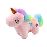 Porte-clés licorne Offre Spéciale d'usine Porte-clés en peluche arc-en-ciel Jouets Porte-clés en peluche licorne petit animal/