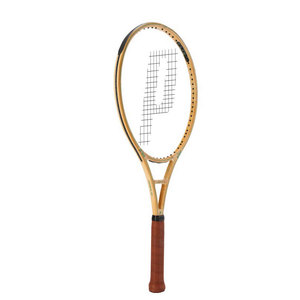 Raqueta de Tenis Profesional para Adultos, Fibra de Carbono con Acabado Clásico de Madera Vintage 7TC001W, Raqueta de Pádel - Product Image 1