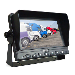 Moniteur robuste 7 pouces 2 canaux pour système de recul pour camions, remorques, fourgonnettes, camions à chevaux, tracteurs agricoles, chariots élévateurs - Product Image 1