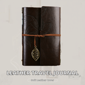 Cuaderno Premium de 8.5 Pulgadas con Cubierta de Cuero Suave, Logotipo Personalizado en Relieve, Encuadernación Espiral, Diario de Viaje, 75 Hojas, Cierre Elástico - Product Image 2