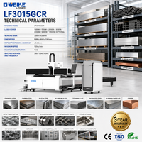 Mesin Pemotong Laser Serat 1kw-6kw Kontrol Cypcut Rel Pemandu HIWIN untuk Pelat Logam dan Pipa Optimasi Pemotongan AI Berpendingin Air