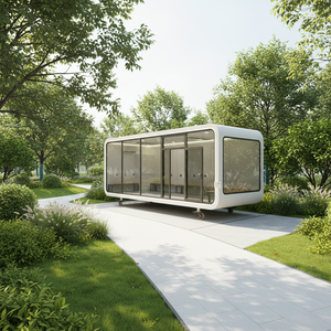 Villas de luxe de haute qualité, structure en acier et aluminium, écologiques, alimentées à l'énergie solaire, design moderne, maison capsule, petite maison mobile - Product Image 5