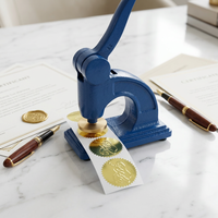 Sceau à embosser de bureau robuste en gros, personnalisé avec logo, pour certificats et documents de bureau