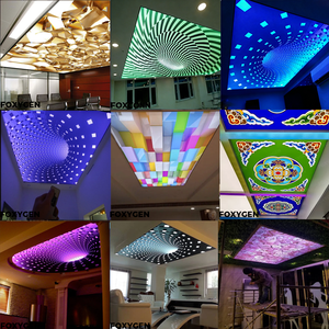 Placas de Techo LED, Techo de <span class=keywords><strong>PVC</strong></span> Translúcido con Efecto 3D, Película de Techo Elástica Impresa con UV Personalizada para Decoración de Interiores del Hogar - Product Image 3