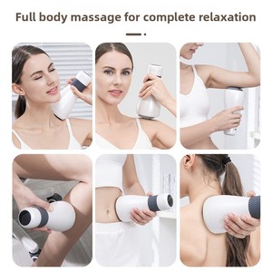 Masajeador Anticelulítico Portátil para Cuerpo, Espalda, Cuello, Abdomen y Caderas, con Control de Tiempo, 4 Cabezales Intercambiables, 6 Velocidades - Product Image 4