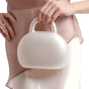 Women Top Handle Acrylic <b>Clutch</b> Purse Elegant Hobo Tote Evening Bag Removable Metal Chain Handbag for Travel <b>Wedding</b> - Product Image 6