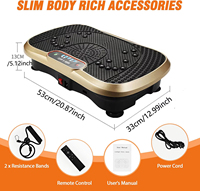 Leistungsstarke Kommerzielle Fitness-Vibrationsplatte für Lymphdrainage