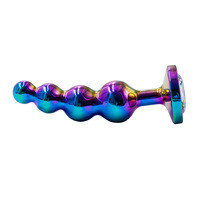 Metall-Analplug Prostata-Massagegerät Analkugeln Butt Plug Metall-Dildo G-Punkt-Stimulator Sexspielzeug für Männer und Frauen