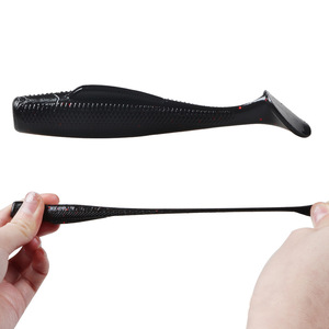 Señuelos de Pesca de Acero Inoxidable, Señuelos Blandos de TPR, Flotantes, 10 cm, <span class=keywords><strong>Zman</strong></span>, Paquete de 5 Piezas, Cola en T, ZZMAN con Anzuelos para Pescar Pargo, Lubina y Trucha - Product Image 1