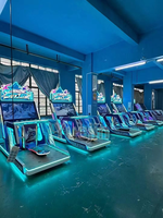 Simulateur de ski d'arcade pour adultes Machine de jeu vidéo Divertissement intérieur Effet de tempête de neige à pièces
