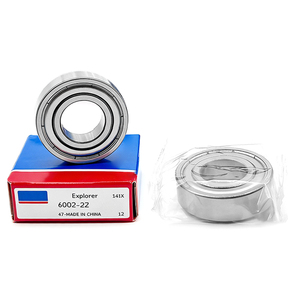 Roulement à billes à gorge profonde à une rangée 6002 6003 6004 6005 2RS ZZ à faible bruit C3 pour ventilateur et machine à laver - Product Image 1