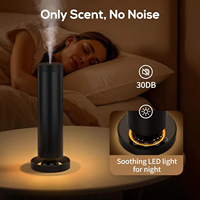 Diffuseur portable rechargeable en métal pour huiles essentielles avec 3 modes de fonctionnement, fonctionnement sans eau, utilisation hôtelière et domestique
