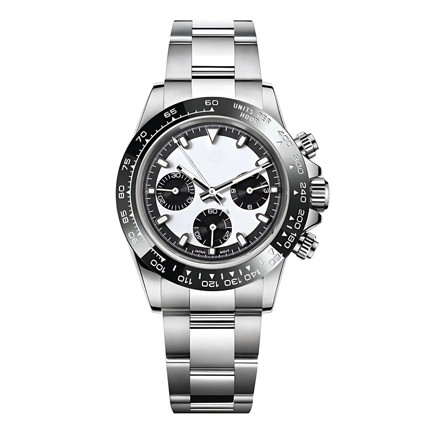 Japan Vk63 Dial Watch - Quartz Chronograph Date Mod
