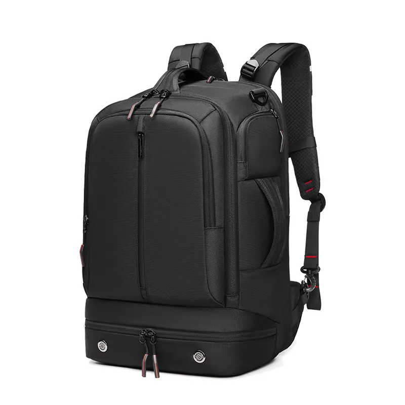 45L grande capacité camping voyage sac à dos avec compartiment à chaussures sport sac à dos ordinateur portable avec port de charge USB sac à dos mochila