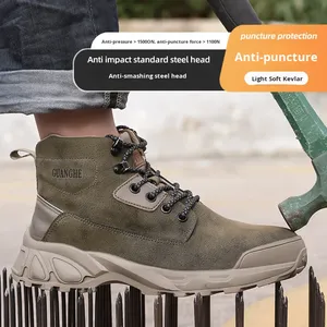Scarpe Antinfortunistiche da Uomo con Puntale in Acciaio Allargato, Impermeabili, Antiscivolo, Leggere, per Edilizia e Industria, Ideali per l'Inverno - Product Image 2