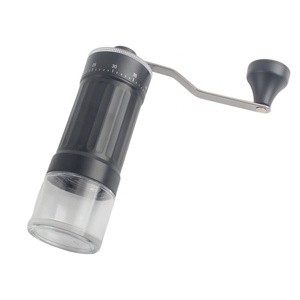 Moulin à café manuel en forme de cylindre, design minimaliste en plastique, réglage de la finesse de mouture de grossière à fine, capacité de 25 g - Product Image 4