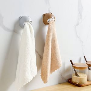 <b>Cute</b> Little <b>Bear</b> Towel Holder Modern Three Rows Hooks Punch-Free Adhesive Storage Refrigerator Bathroom - Product Image 2